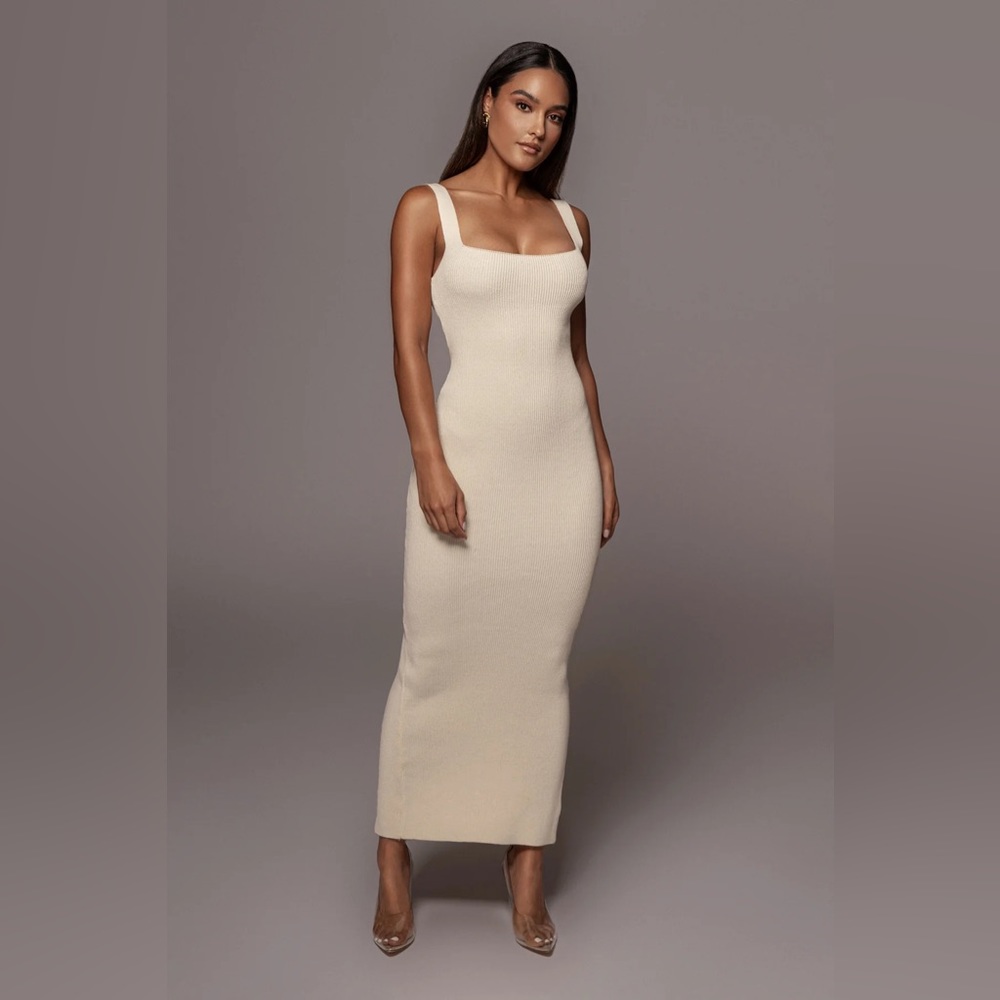 JLUXLABLE Cream Siren Sweater Dress